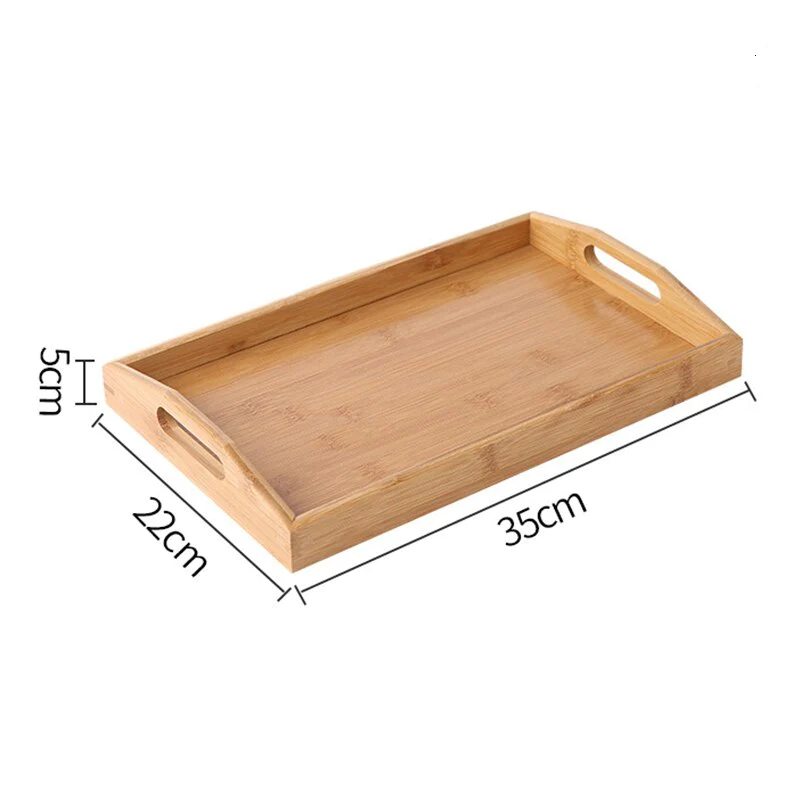 Wooden Serving Tray Set