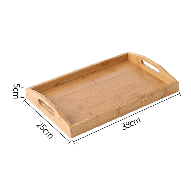 Wooden Serving Tray Set